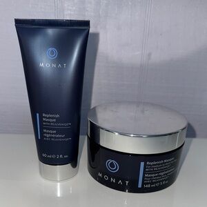 Set of 2 NEW Monat Replenish Masque Set - Black